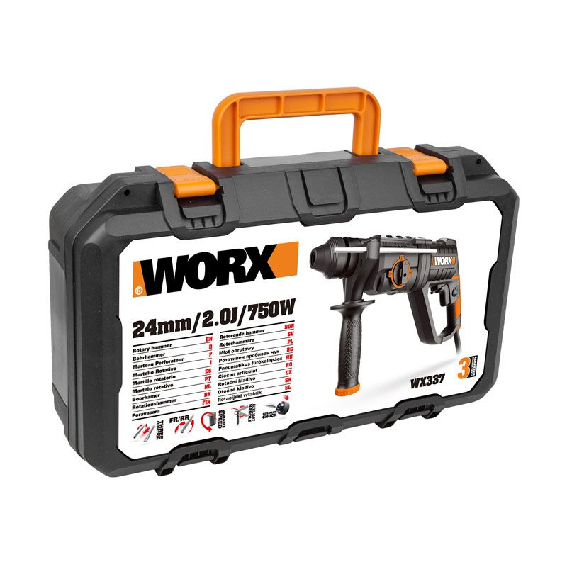 Перфоратор WORX WX337 220V 750Вт (2Дж) электрический — детальное фото